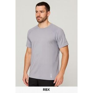 RBX X-Train Men Performance Athletic‎ NWT Shirt XL Silver Moisture Wicking X-Dri